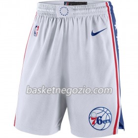 Philadelphia 76ers Uomo Pantaloncini Bianco 2018-19 Nike Swingman